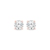Thumbnail Image 2 of Round-Cut Diamond Solitaire Stud Earrings 1/4 ct tw 14K Rose Gold (J/I3)