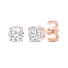 Thumbnail Image 0 of Round-Cut Diamond Solitaire Stud Earrings 1/2 ct tw 14K Rose Gold (J/I3)