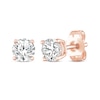 Thumbnail Image 1 of Round-Cut Diamond Solitaire Stud Earrings 1/2 ct tw 14K Rose Gold (J/I3)