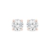 Thumbnail Image 1 of Round-Cut Diamond Solitaire Stud Earrings 1/2 ct tw 14K Rose Gold (J/I3)