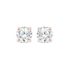 Thumbnail Image 2 of Round-Cut Diamond Solitaire Stud Earrings 1/2 ct tw 14K Rose Gold (J/I3)