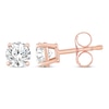 Thumbnail Image 3 of Round-Cut Diamond Solitaire Stud Earrings 1/2 ct tw 14K Rose Gold (J/I3)