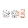 Thumbnail Image 1 of Round-Cut Diamond Solitaire Stud Earrings 3/4 ct tw 14K Rose Gold (J/I3)