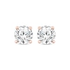 Thumbnail Image 2 of Round-Cut Diamond Solitaire Stud Earrings 3/4 ct tw 14K Rose Gold (J/I3)