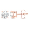 Thumbnail Image 2 of Round-Cut Diamond Solitaire Stud Earrings 3/4 ct tw 14K Rose Gold (J/I3)
