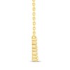 Thumbnail Image 2 of Diamond Smile Necklace 1/4 ct tw 10K Yellow Gold 18"