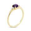 Thumbnail Image 2 of Amethyst & Diamond Ring 1/15 ct tw 10K Yellow Gold