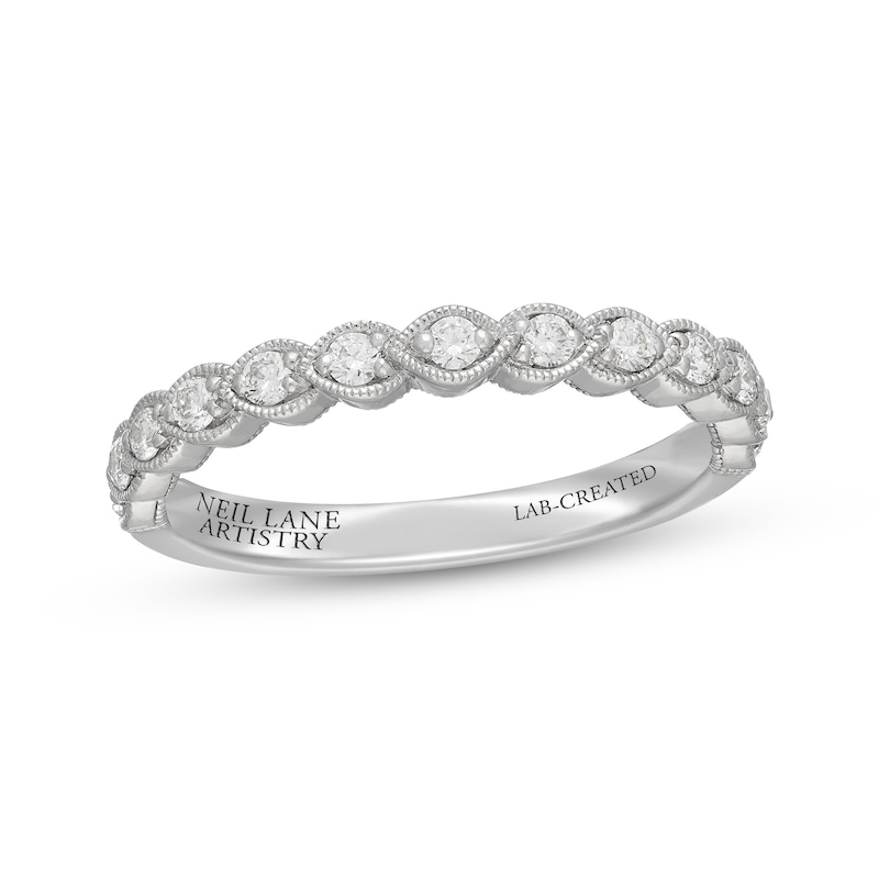 Main Image 1 of Neil Lane Artistry Heritage Lab-Grown Diamond Wedding Band 1/4 ct tw 14K White Gold