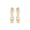 Thumbnail Image 2 of Diamond Twist Hoop Earrings 1/2 ct tw 10K Yellow Gold
