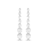 Thumbnail Image 2 of Diamond Graduated Vertical Drop Earrings 1/2 ct tw 10K White Gold