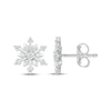 Thumbnail Image 3 of Diamond Snowflake Stud Earrings 1/10 ct tw Sterling Silver