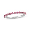 Thumbnail Image 1 of Neil Lane Pink Tourmaline Wedding Band 14K White Gold