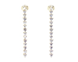 KAY Lab-Grown Diamonds Drop Earrings 1-1/4 ct tw 14K Yellow Gold