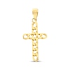 Thumbnail Image 1 of Curb Chain Link Cross Charm 10K Yellow Gold