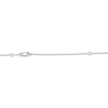 Thumbnail Image 4 of Cultured Pearl & White Lab-Created Sapphire Infinity Necklace Sterling Silver 18"