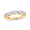 Thumbnail Image 1 of Adore Lab-Grown Diamonds Oval-Cut East-West Anniversary Ring 2 ct tw 14K Yellow Gold