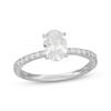 Thumbnail Image 1 of Neil Lane Artistry Oval-Cut Lab-Grown Diamond Hidden Halo Engagement Ring 1-1/3 ct tw 14K White Gold