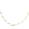 Thumbnail Image 1 of 3mm Flame-Shaped Link Chain Necklace Solid 10K Yellow Gold 18"
