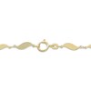 Thumbnail Image 3 of 3mm Flame-Shaped Link Chain Necklace Solid 10K Yellow Gold 18"