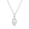Thumbnail Image 1 of THE LEO Diamond Necklace 1/3 ct tw Round-cut 14K White Gold 19"