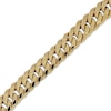 Thumbnail Image 2 of 7.6mm Curb Chain Necklace Hollow 10K Yellow Gold 22"