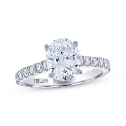 THE LEO Legacy Lab-Grown Diamond Oval-Cut Engagement Ring 2-1/2 ct tw 14K White Gold