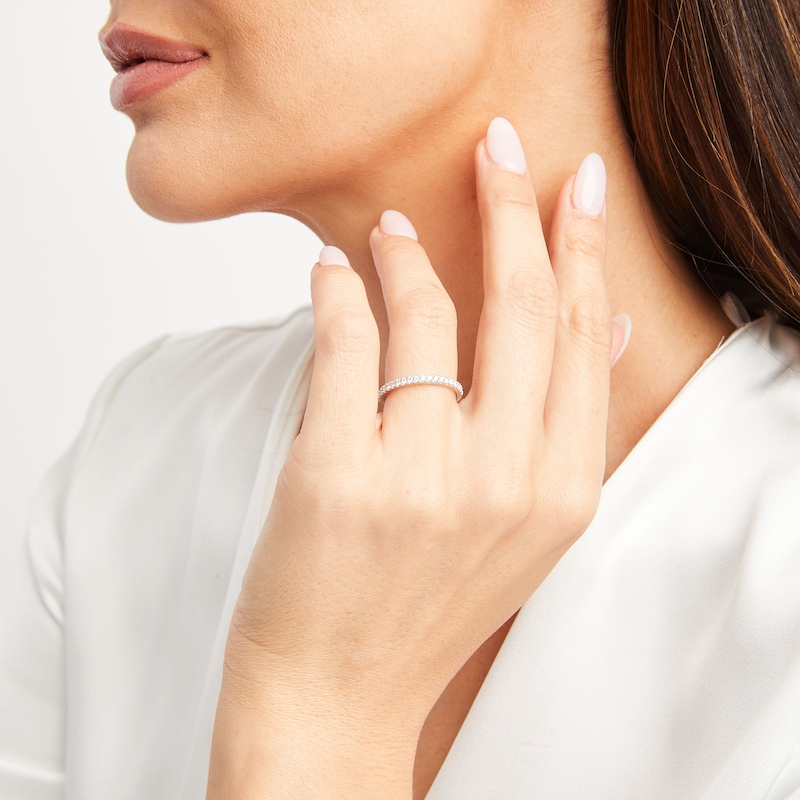 Main Image 4 of THE LEO Legacy Lab-Grown Diamond Wedding Band 1/4 ct tw 14K White Gold