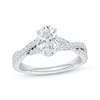 Thumbnail Image 1 of Adore Heirloom Certified Oval-Cut Diamond Engagement Ring 1-1/3 ct tw Platinum