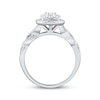 Thumbnail Image 2 of Adore Round-Cut Diamond Double Halo Engagement Ring 1/2 ct tw 10K White Gold