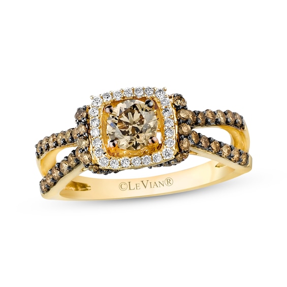 Le Vian Diamond Ring 1-1/6 ct tw 14K Honey Gold