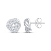 Thumbnail Image 3 of Diamond Love Knot Stud Earrings 1/3 ct tw 10K White Gold