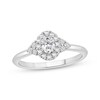Thumbnail Image 1 of Adore Lab-Grown Diamonds Oval-Cut Halo Engagement Ring 1/2 ct tw 10K White Gold