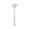 Thumbnail Image 2 of Adore Lab-Grown Diamonds Oval-Cut Halo Engagement Ring 1/2 ct tw 10K White Gold
