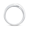 Thumbnail Image 2 of KAY Lab-Grown Diamonds Interlocking Chevron Fashion Ring 1/6 ct tw Sterling Silver