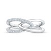 Thumbnail Image 3 of KAY Lab-Grown Diamonds Interlocking Chevron Fashion Ring 1/6 ct tw Sterling Silver