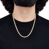 Thumbnail Image 4 of 4.5mm Silk Rope Chain Necklace Solid 14K Yellow Gold 22"