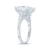 Thumbnail Image 2 of Monique Lhuillier Bliss Princess-Cut Lab-Grown Diamond Engagement Ring 9 ct tw 18K White Gold