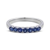 Thumbnail Image 2 of Blue Lab-Created Sapphire Seven-Stone Ring Sterling Silver