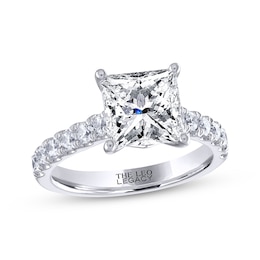 THE LEO Legacy Lab-Grown Diamond Princess-Cut Engagement Ring 3-1/2 ct tw 14K White Gold
