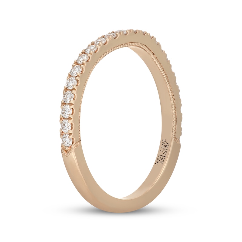 Main Image 2 of Neil Lane Artistry Lab-Grown Diamond Contour Wedding Band 1/3 ct tw 14K Yellow Gold