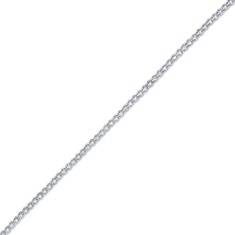 Main Image 2 of Diamond Tennis Bracelet 1 ct tw 10K White Gold 7"