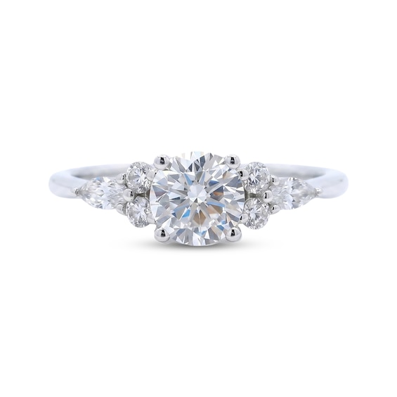 Adore Lab-Grown Diamonds Certified Round & Marquise-Cut Engagement Ring 1 ct tw 14K White Gold