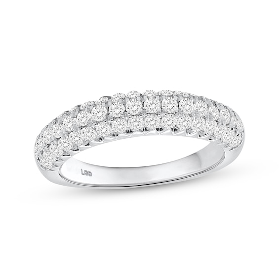 KAY Lab-Grown Diamonds Three-Row Ring 1 ct tw Sterling Silver