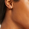 Thumbnail Image 2 of THE LEO Diamond Earrings 3/4 ct tw Round-cut 14K White Gold (I/I1)