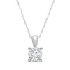 Thumbnail Image 0 of Radiant Reflections Diamond Necklace 1/10 ct tw Round-cut Sterling Silver 18" (J/I3)