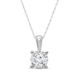 Radiant Reflections Diamond Necklace 1/2 ct tw Round-cut 10K White Gold (J/I3)