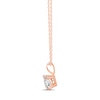 Thumbnail Image 2 of Solitaire Diamond Necklace 1 ct tw Round-cut 14K Rose Gold 18" (I/I2)
