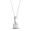 Thumbnail Image 1 of Diamond Solitaire Necklace 1/10 ct tw Round-cut 10K White Gold 18" (I/I3)