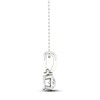 Thumbnail Image 2 of Diamond Solitaire Necklace 1/10 ct tw Round-cut 10K White Gold 18" (I/I3)