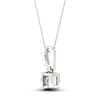 Thumbnail Image 3 of Diamond Solitaire Necklace 1/3 ct tw Round-cut 10K White Gold 18" (I/I3)